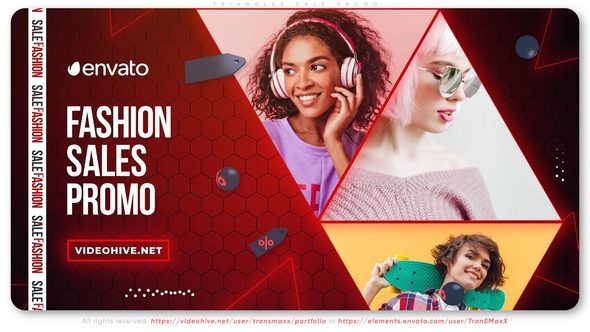 Videohive Triangles Sale Promo Product Promo template preview