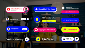 Videohive Youtube Social Media Lower Third Elements template preview