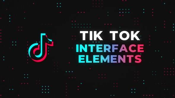 Tik Tok Interface Elements - Premiere Pro Video Displays template preview
