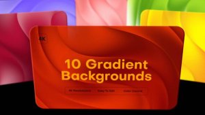 Videohive Wave Gradient Backgrounds | 4K Elements template preview