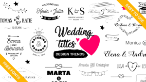 Wedding Titles Video Displays template preview