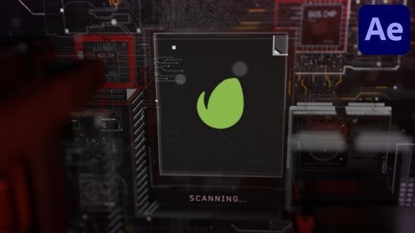 Videohive 3D Hand Scan - Intro Logo Stings template preview