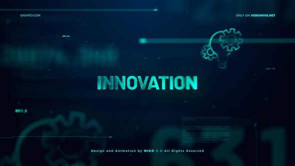 Videohive High Technology Logo Opener Logo Stings template preview