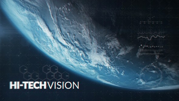 Videohive Futuristic Space Trailer Titles template preview