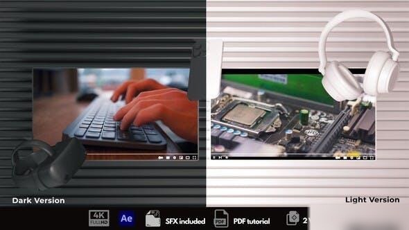 Videohive Tech Channel Opener Openers template preview