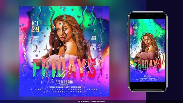 Videohive Night Club Flyer v19 Product Promo template preview