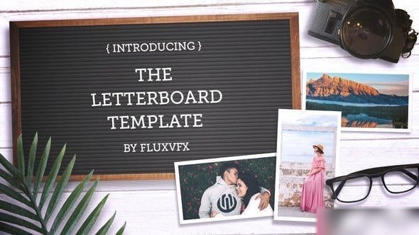 Videohive Letter Board Flat Lay Kit