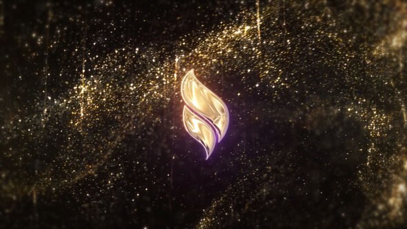 Videohive Luxury Gold Particles Titles Titles template preview