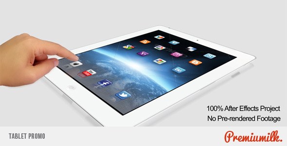 Videohive Tablet Promo Video Displays template preview
