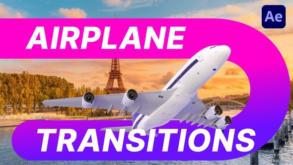 Videohive Airplane Transitions v2 Elements template preview