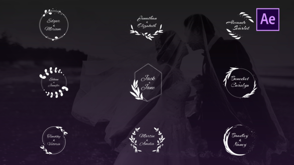 Videohive Wedding Titles 26800409 Titles template preview
