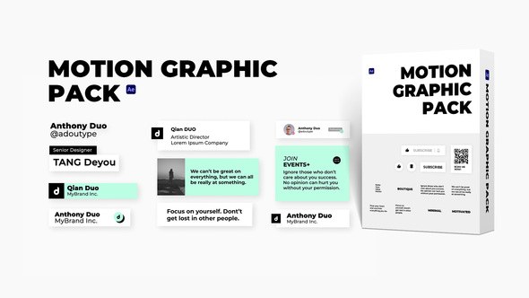 Videohive Youtube Minimal Element Elements template preview