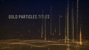 Videohive Gold Particles Titles Titles template preview