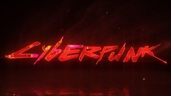Videohive Cyberpunk Neon Reveal Logo Stings template preview