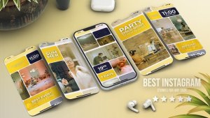 Videohive Instagram Vertical Reels Yellow Product Promo template preview