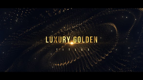 Videohive Cinematic Golden Titles Titles template preview