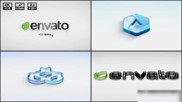 Videohive 3D Clean Logo Animation Logo Stings template preview