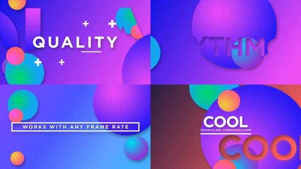 Videohive Colorful Typo Opener Openers template preview