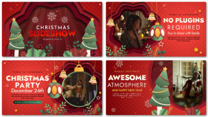 Videohive Christmas Slideshow V2 Openers template preview