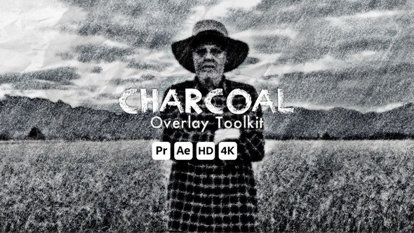 Videohive Charcoal Overlay Toolkit Elements template preview