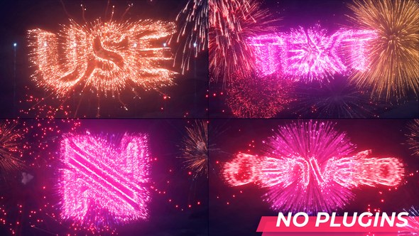 Videohive Text & Logo Fireworks Logo Stings template preview
