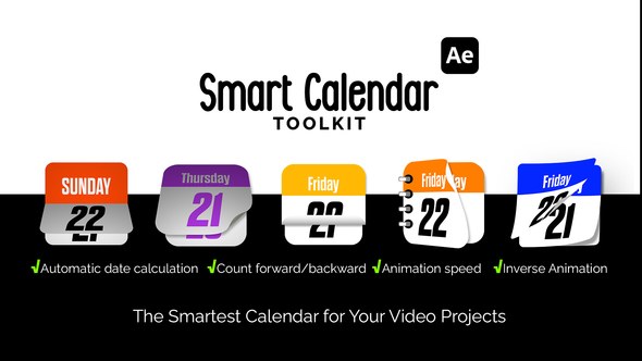 Videohive Smart Calendar Toolkit Elements template preview
