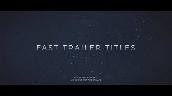 Fast Trailer Teaser Video Displays template preview