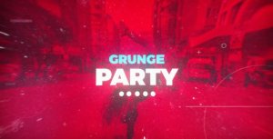 Videohive Grunge Party Promo Video Displays template preview