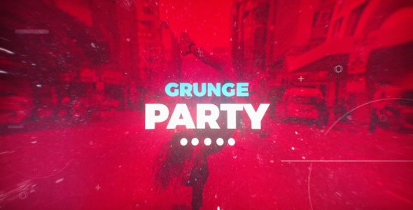 Videohive Grunge Party Promo Video Displays template preview