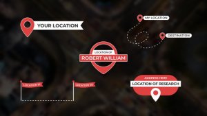 Videohive Location Titles Overlays Titles template preview