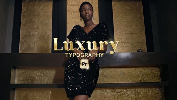Luxury Typography for Premiere Pro Premiere Pro template preview