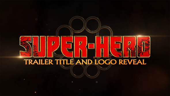 Videohive Super Hero Trailer Title And Logo Reveal Titles template preview