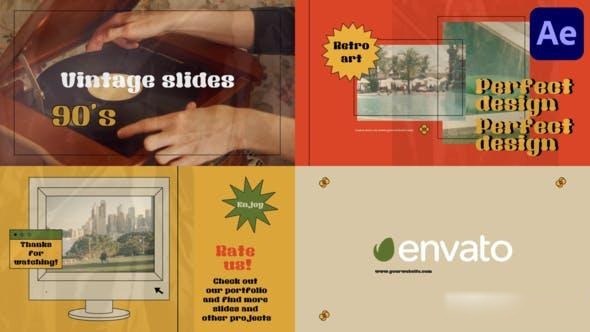 Videohive Vintage Retro Slides | After Effects Openers template preview
