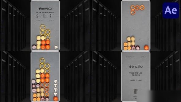 Videohive Vegetables Tetris | After Effects Logo Stings template preview