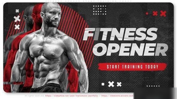 Videohive Fitness Opener. Start Training Today Openers template preview
