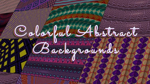 Videohive Colorful Abstract Forms Backgrounds Elements template preview