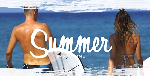 Summer Video Displays template preview