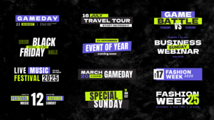 Videohive Event Titles Pack / AE Titles template preview