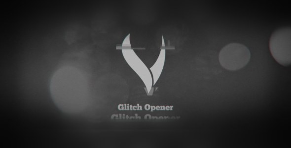 Videohive Glitch TV Opener Openers template preview
