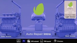 Videohive Auto Repair Intro Logo Stings template preview