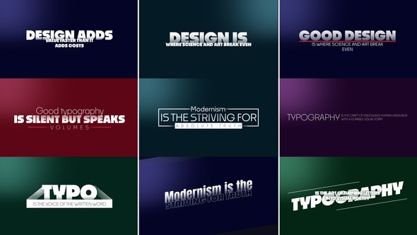 Videohive Text Animations 52638530 Titles template preview
