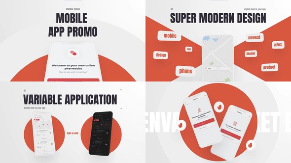 Videohive Minimal App Product Promo template preview