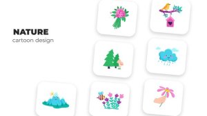 Videohive Nature - Cartoon Design Elements template preview