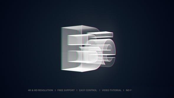 Videohive Glitch Logo Reveal 45935817 Logo Stings template preview