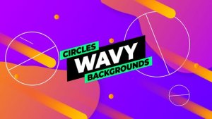 Videohive Circles Wavy Gradient Backgrounds Elements template preview