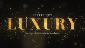 Videohive Luxury Text Effect Titles template preview