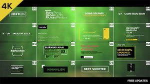100 Motion Titles and Lowerthirds Video Displays template preview