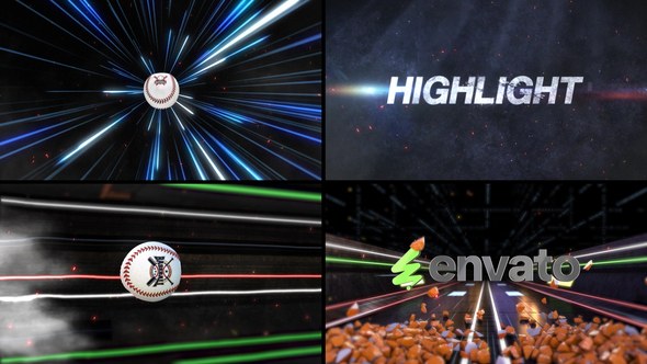 Videohive Baseball Bumper 3 (2 bumpers) Logo Stings template preview