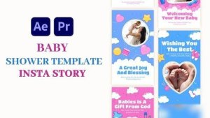Videohive Baby Shower Template Elements template preview