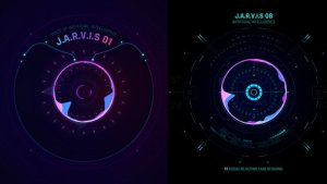 Videohive HUD Jarvis Elements template preview